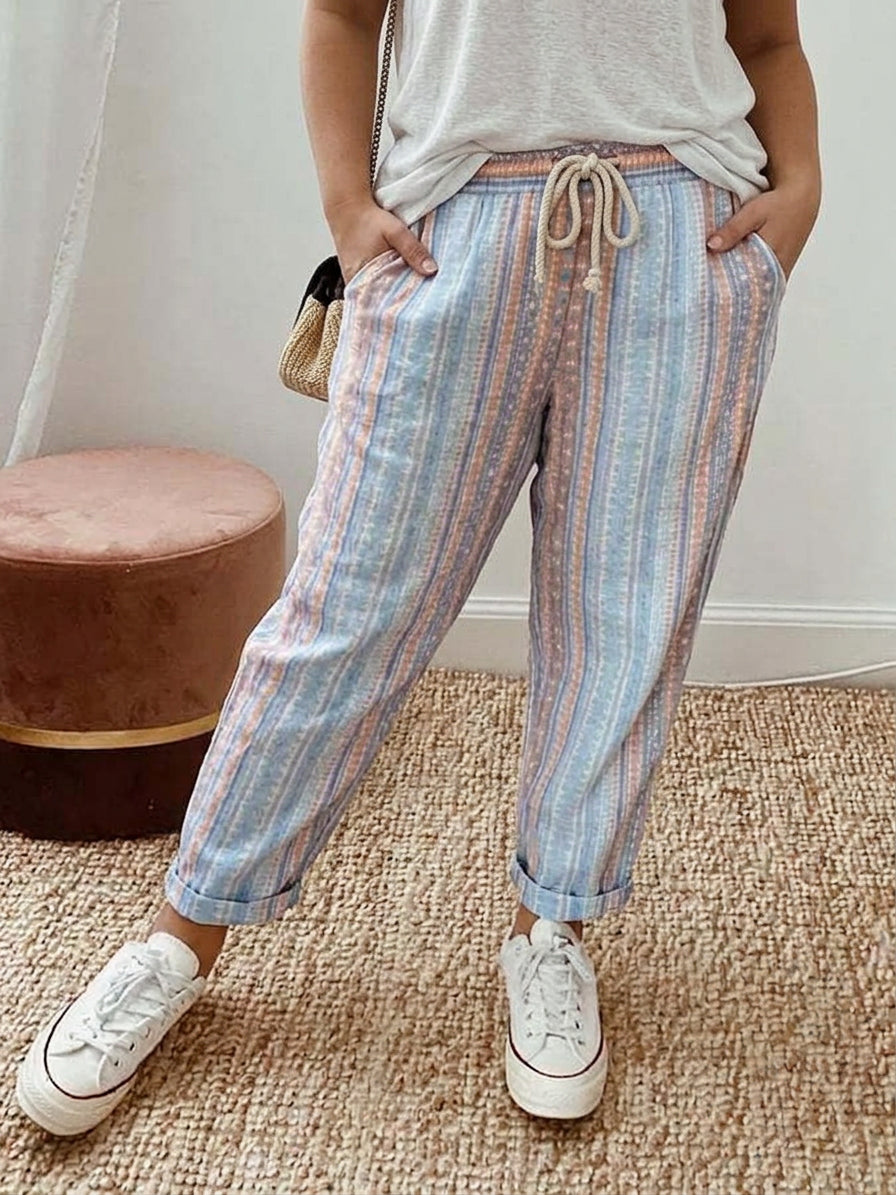 Serella | Pantaloni Comodi Marini