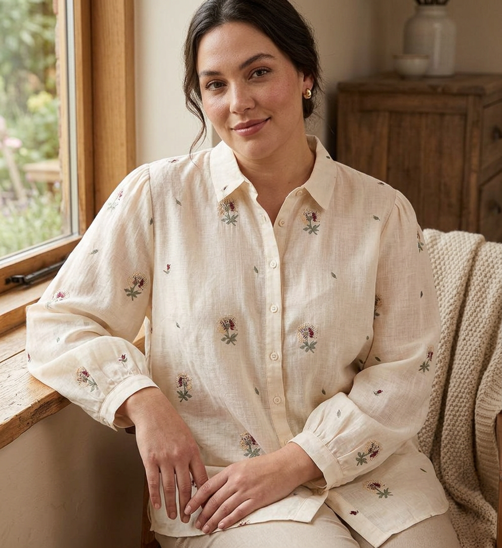 Camicia Floreale di Cotone Chloe