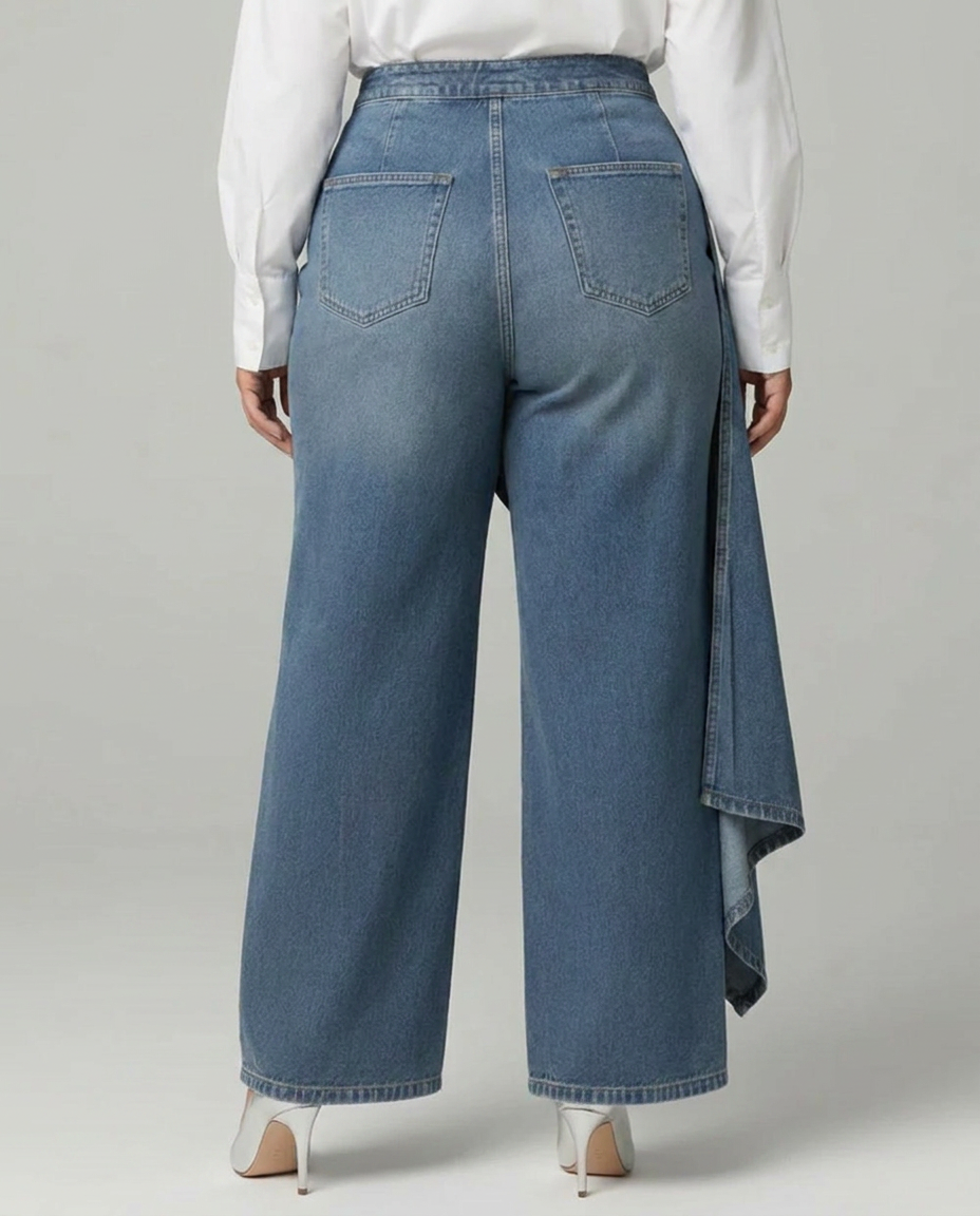 Pantaloni in Denim a Portafoglio Audrey