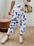 Bluemora | Pantaloni Comodi con Stampa Botanica