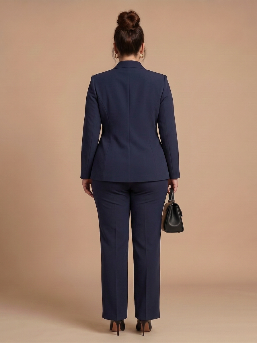Delta | Tailleur Strutturato con Collo alla Coreana