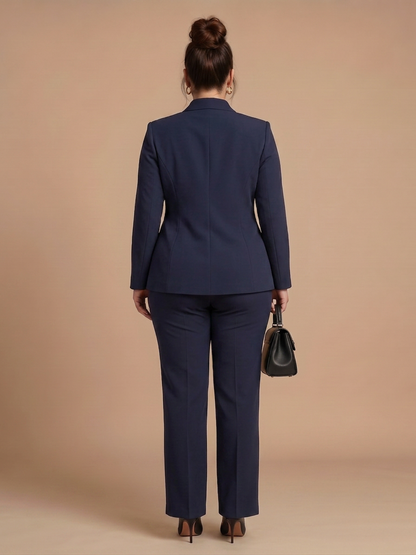 Delta | Tailleur Strutturato con Collo alla Coreana
