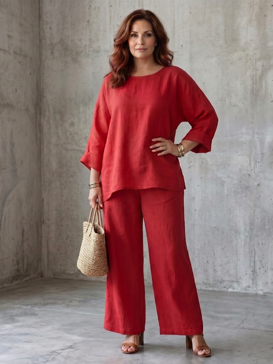 Prue | Completo Tunica Oversize con Pantalone Ampio