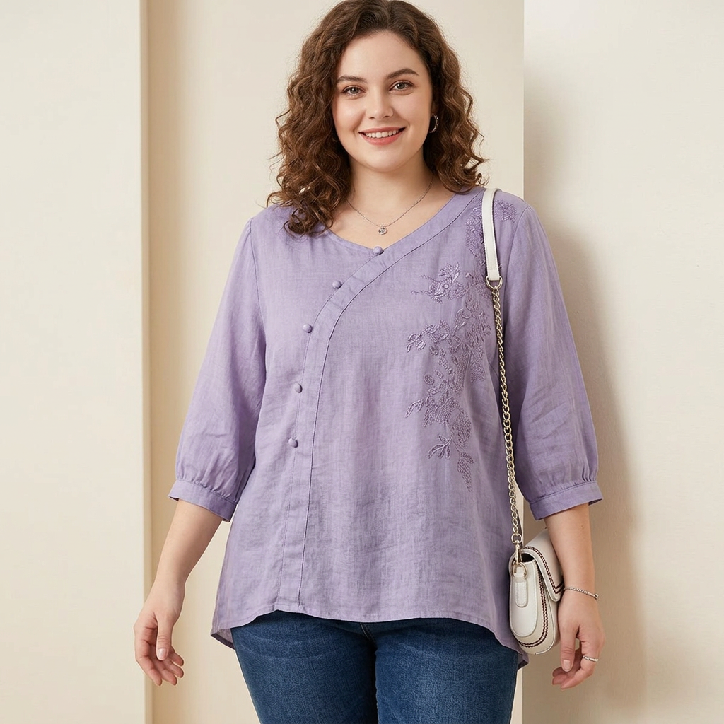 Top Elegante di Cotone Reed