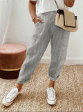 Avery | Pantalone Rilassato con Righe Fresche