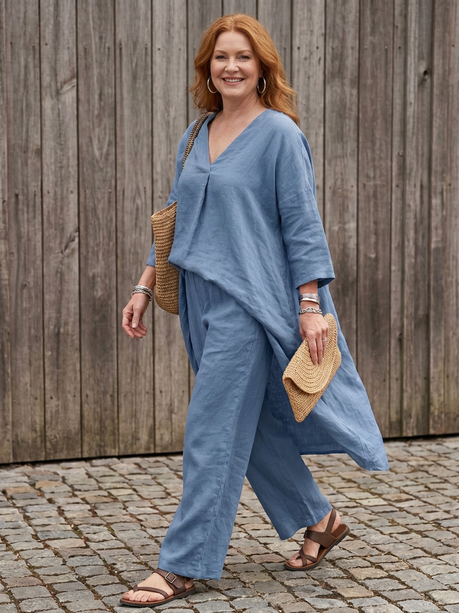 Onyx | Completo Tunica Morbida con Pantalone Ampio