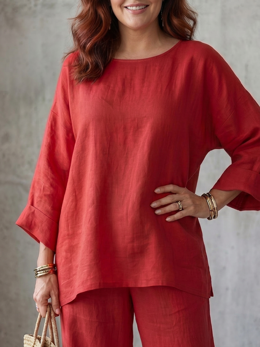 Prue | Completo Tunica Oversize con Pantalone Ampio