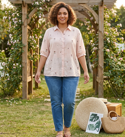 Camicia Floreale di Cotone Chloe