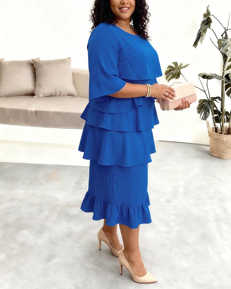 Patricia | Abito Comodo ed Elegante con Volant