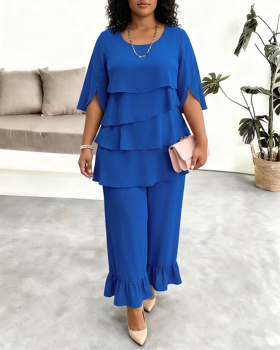 Patricia | Abito Comodo ed Elegante con Volant