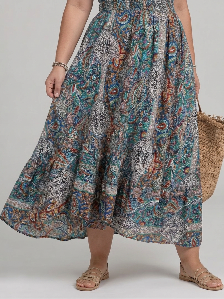 Abito Midi Paisley Marisela