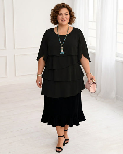 Patricia | Abito Comodo ed Elegante con Volant