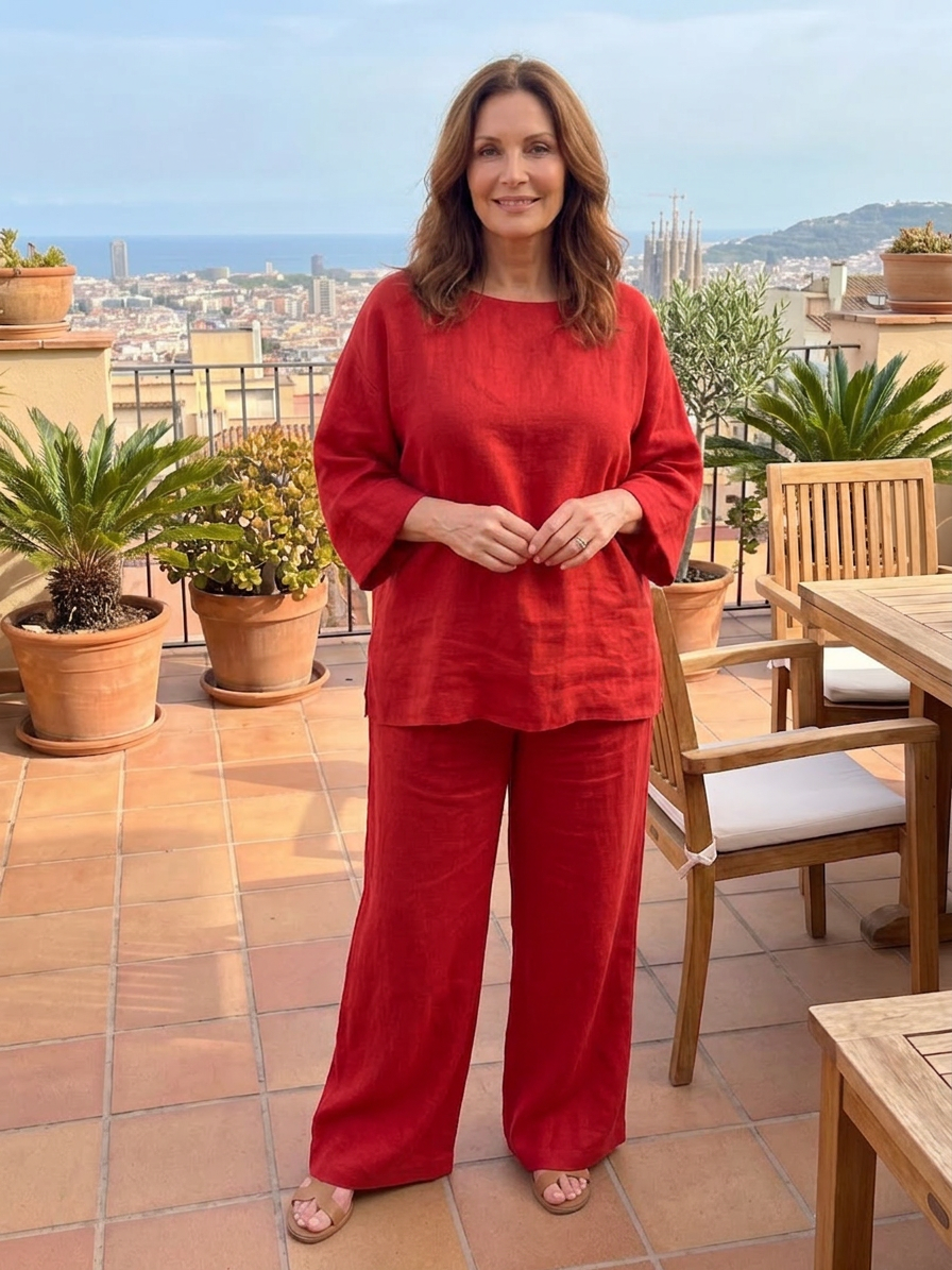 Prue | Completo Tunica Oversize con Pantalone Ampio