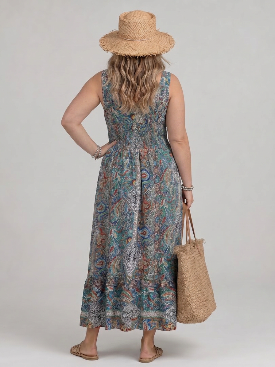 Abito Midi Paisley Marisela