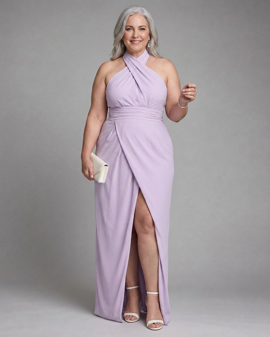 Abito Midi con Scollo all'Americana Vaelora