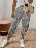 Lunavera | Pantalone Rilassato con Stampa Floreale