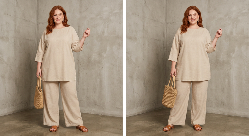 Prue | Completo Tunica Oversize con Pantalone Ampio