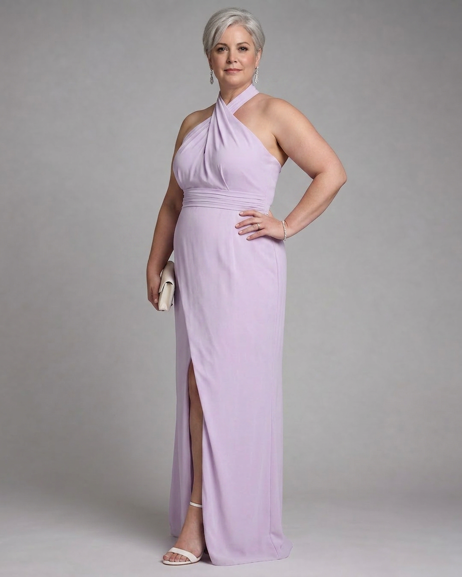 Abito Midi con Scollo all'Americana Vaelora