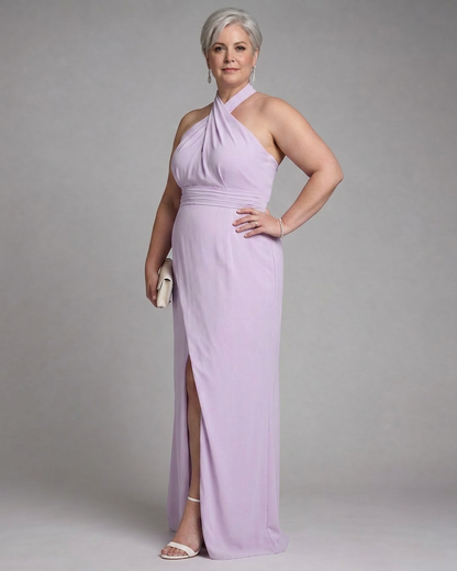 Abito Midi con Scollo all'Americana Vaelora