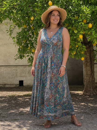 Abito Midi Paisley Marisela