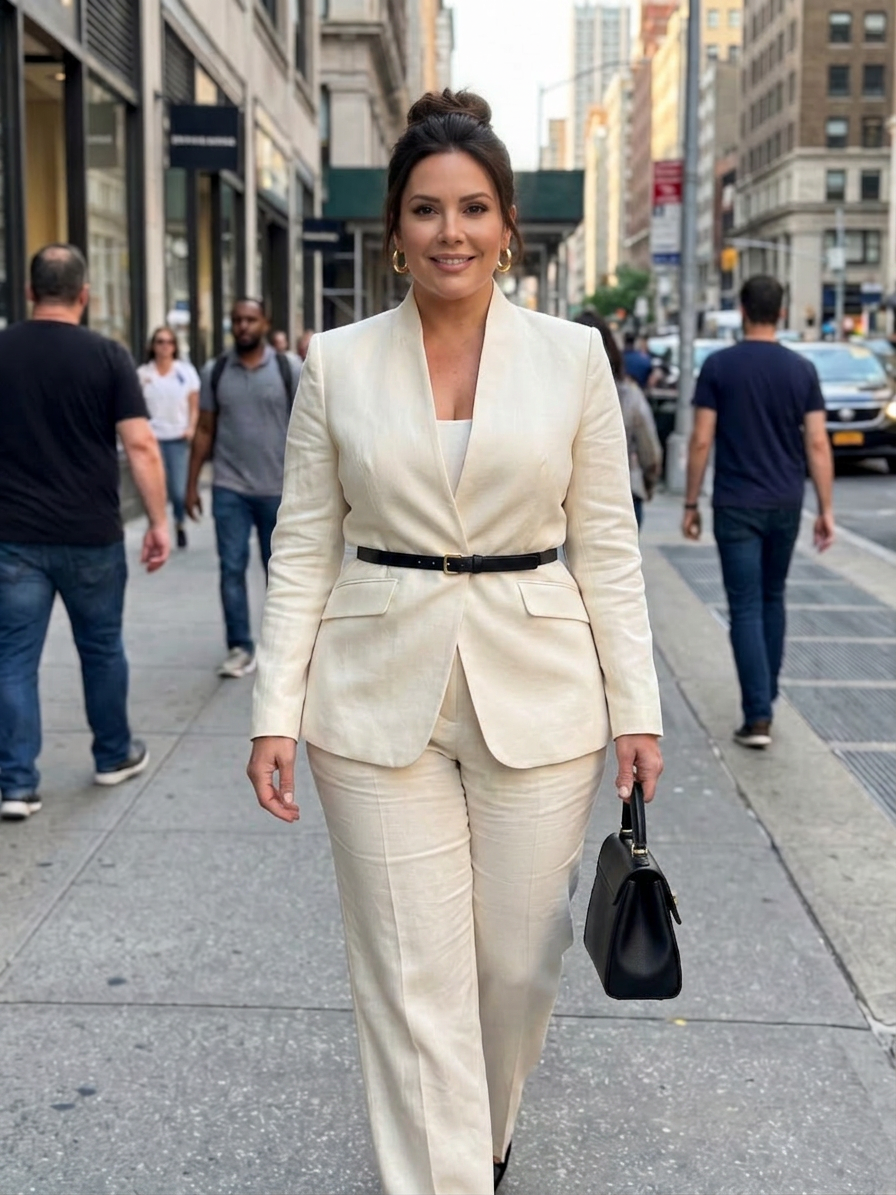 Delta | Tailleur Strutturato con Collo alla Coreana