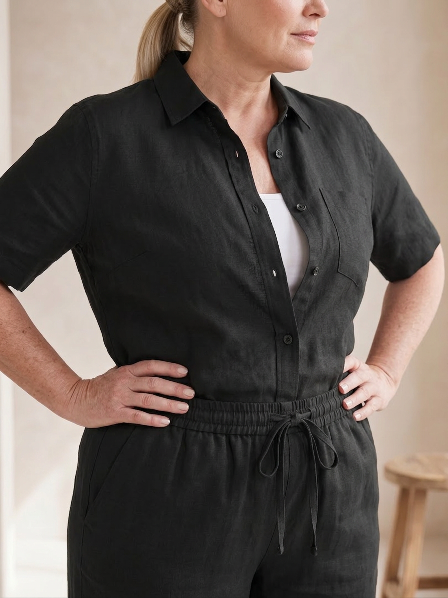 Noor | Completo Camicia a Manica Lunga e Pantalone Affusolato