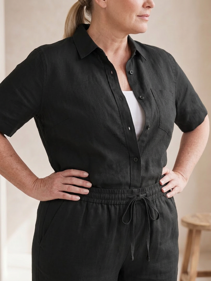 Noor | Completo Camicia a Manica Lunga e Pantalone Affusolato