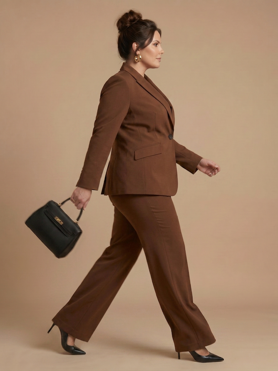 Delta | Tailleur Strutturato con Collo alla Coreana