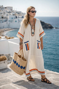 Lunara | Abito Lungo Boho Coastal con Dettaglio