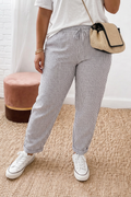 Riley | Pantalone Rilassato con Righe Classiche