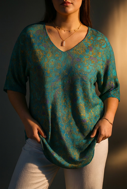 Fabiola | Top in Maglia Arte Retro