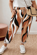Zara | Pantaloni Comodi con Stampa Astratta