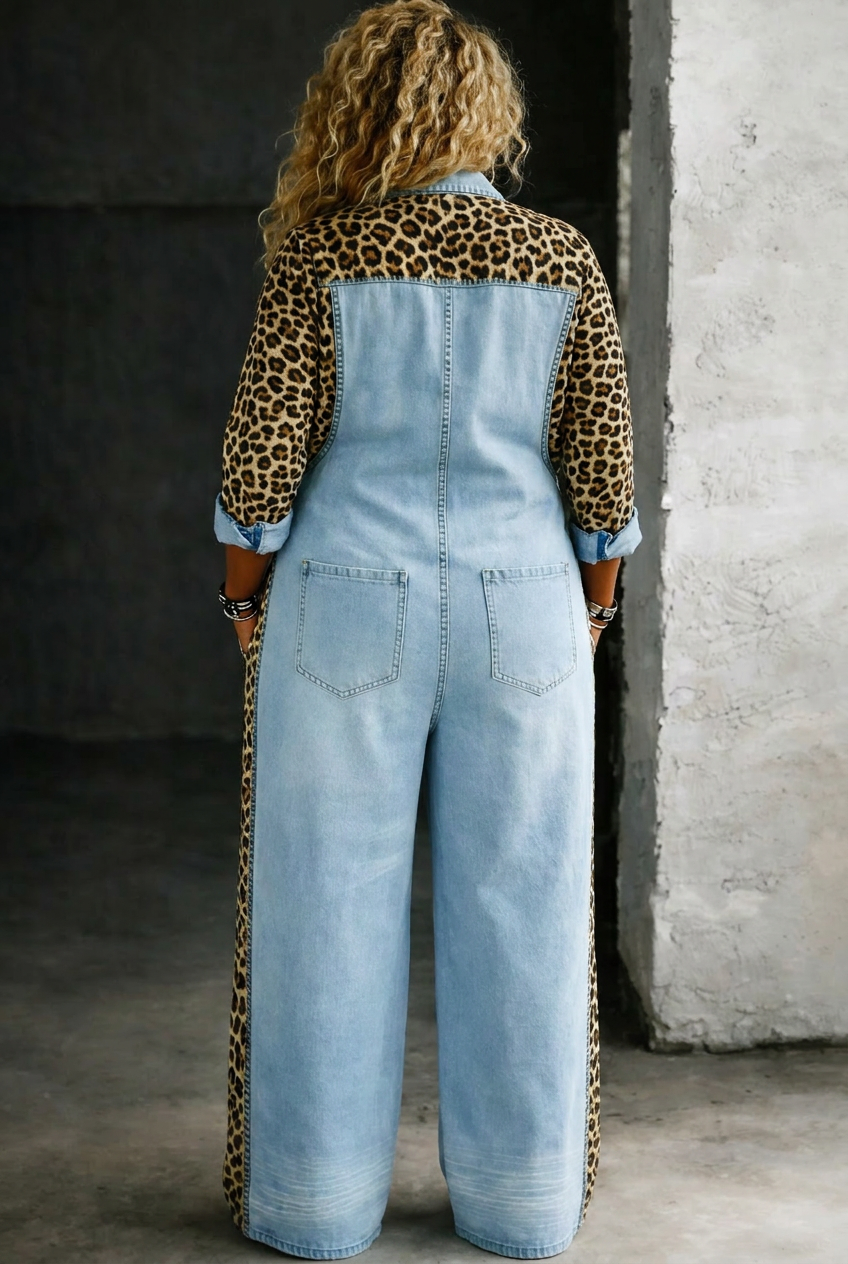 Tuta Camicia in Denim Intera Amanda