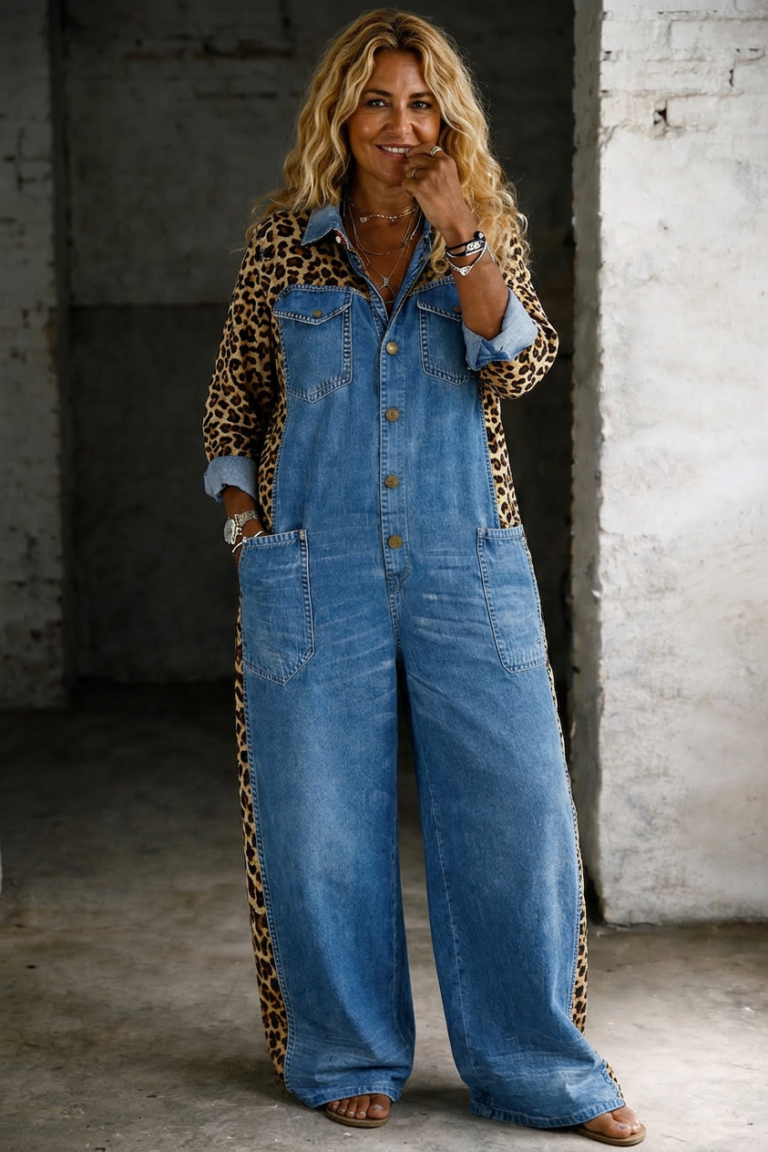 Tuta Camicia in Denim Intera Amanda