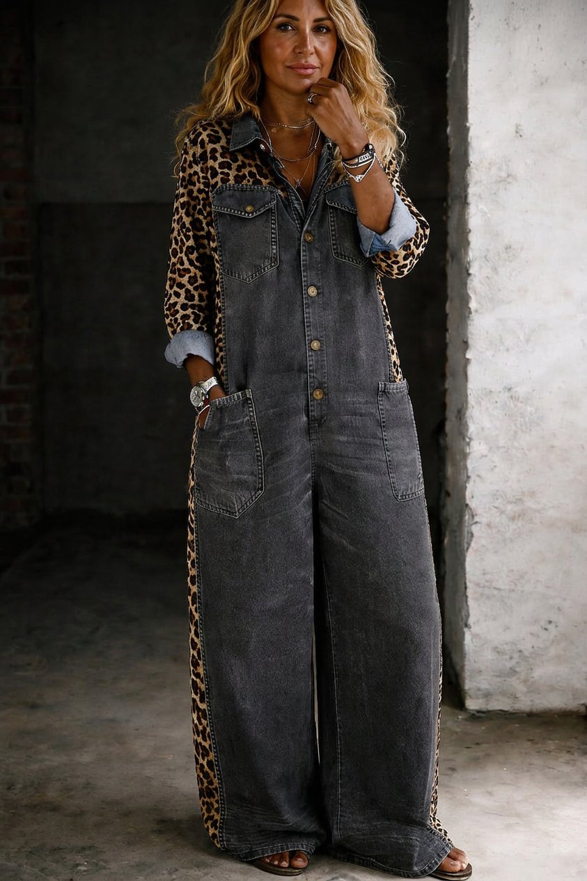Tuta Camicia in Denim Intera Amanda
