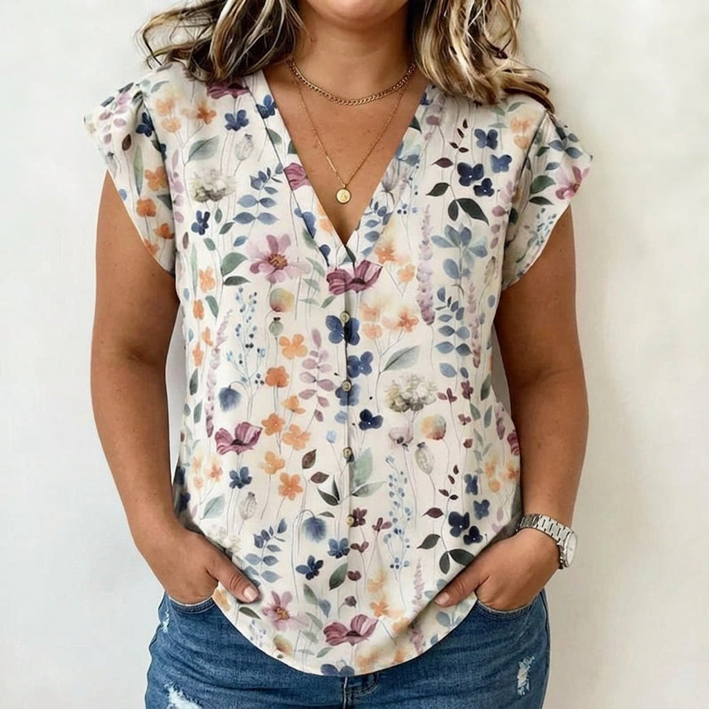 Evelyn | Camicetta Floreale Vintage