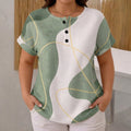 Abigail | Camicetta Casual a Blocchi di Colore