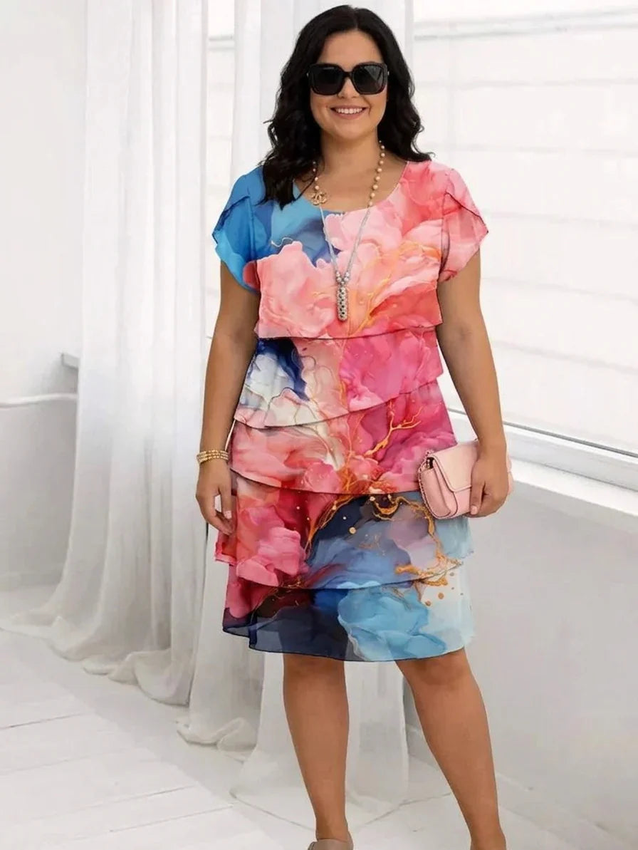 Caroline | Abito Comodo ed Elegante con Volant