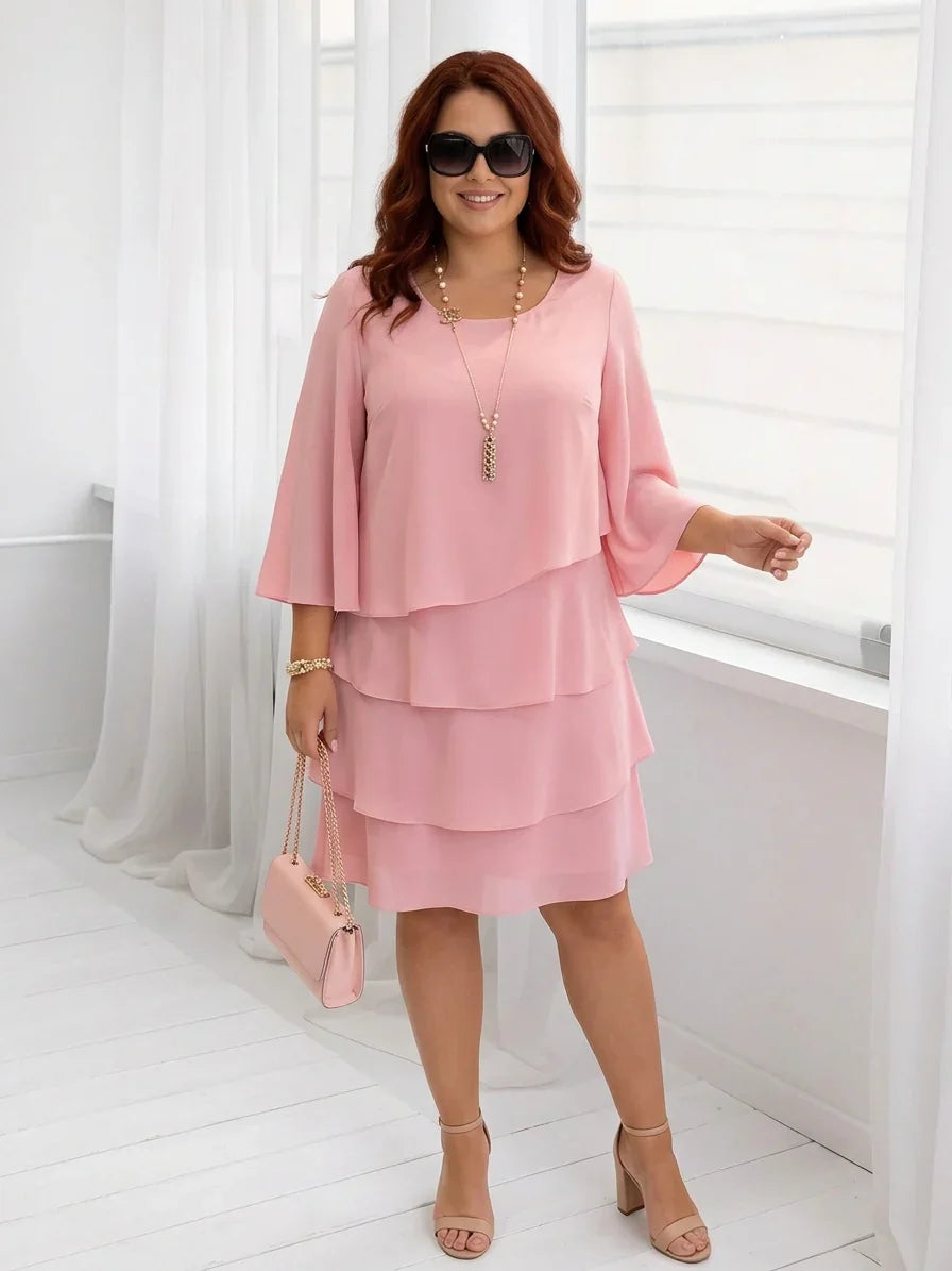 Catherine | Abito Comodo Elegante con Volant
