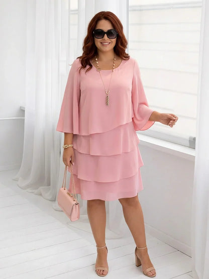 Catherine | Abito Comodo Elegante con Volant