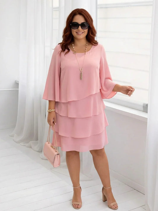 Catherine | Abito Comodo Elegante con Volant