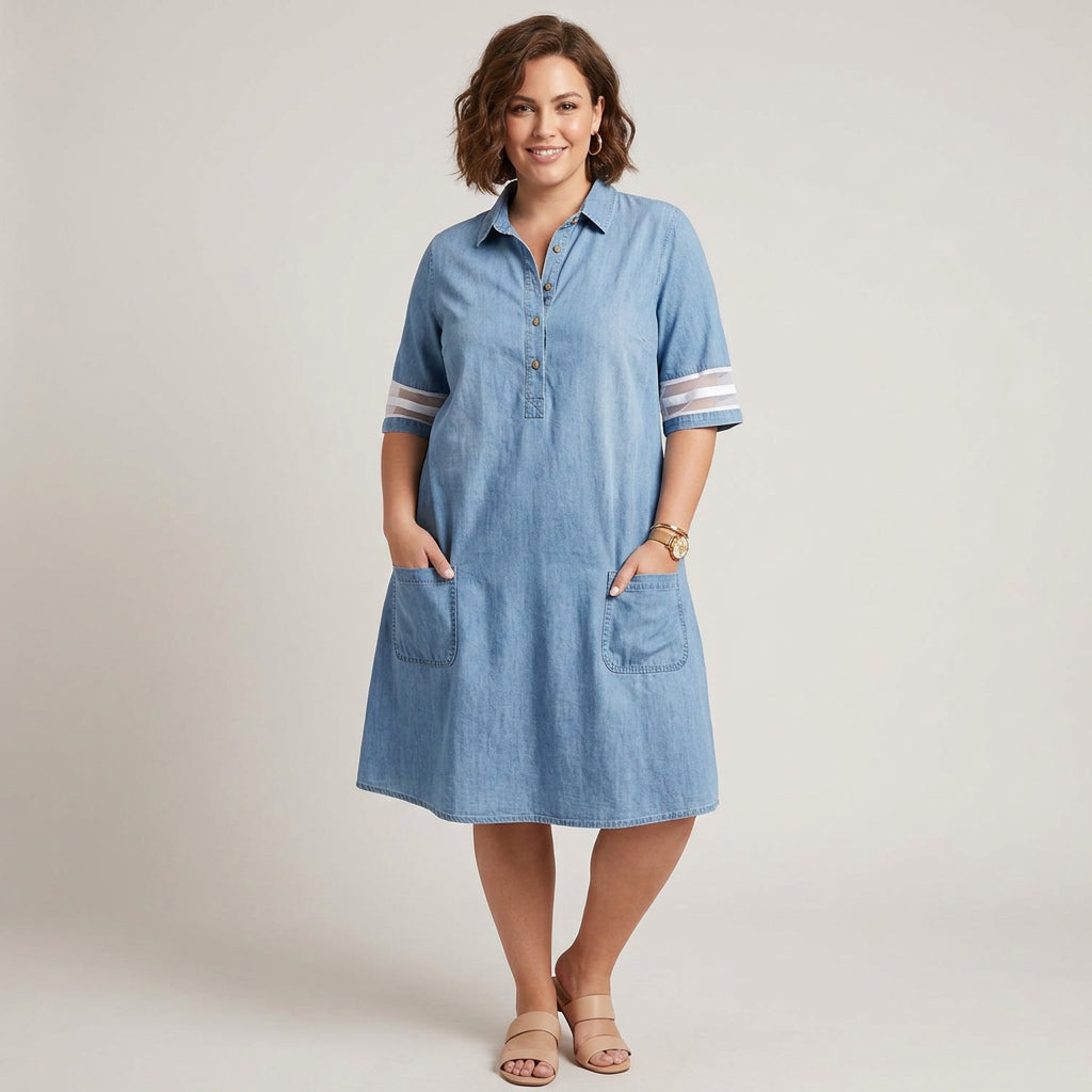 Abito in Denim Valorizzante Brittany