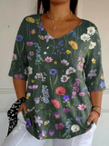 Bianca | Top in Maglia Botanico