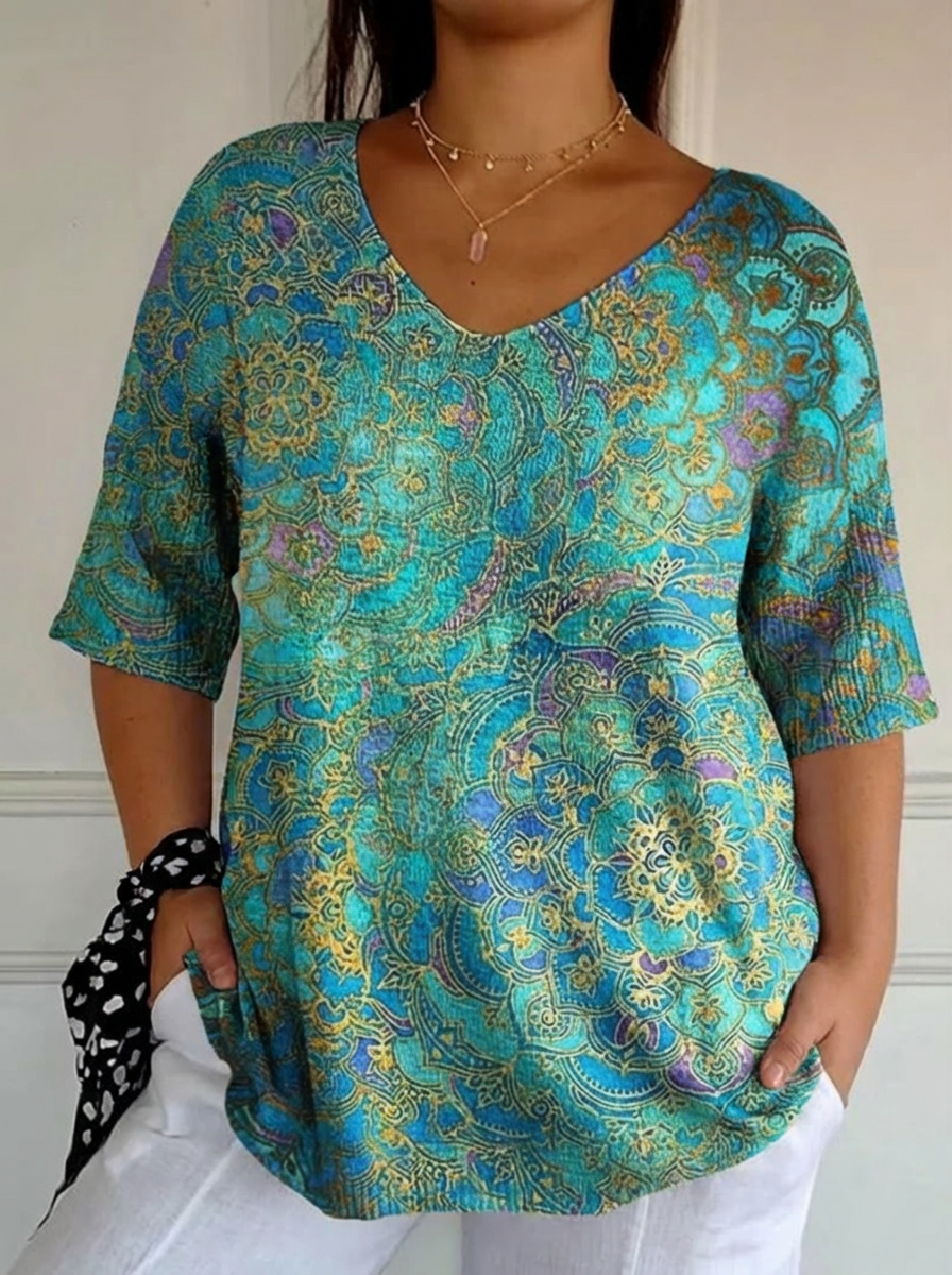 Fabiola | Top in Maglia Arte Retro
