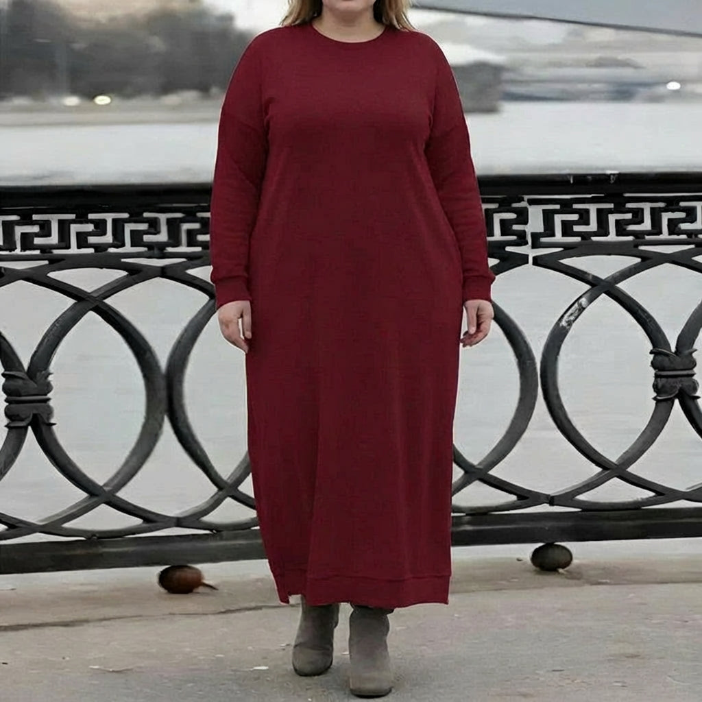 Mara | Abito Lungo in Maglia a Manica Lunga