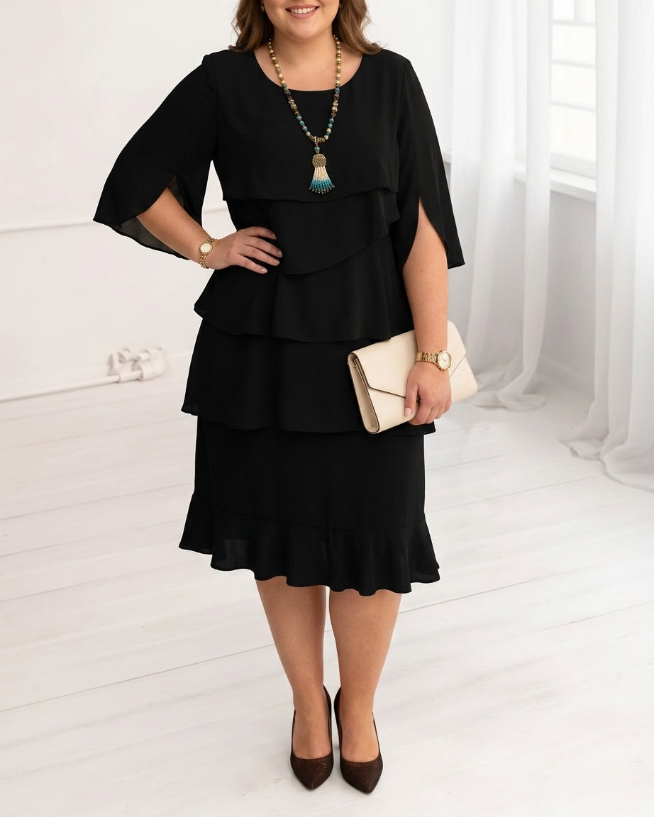 Patricia | Abito Comodo ed Elegante con Volant