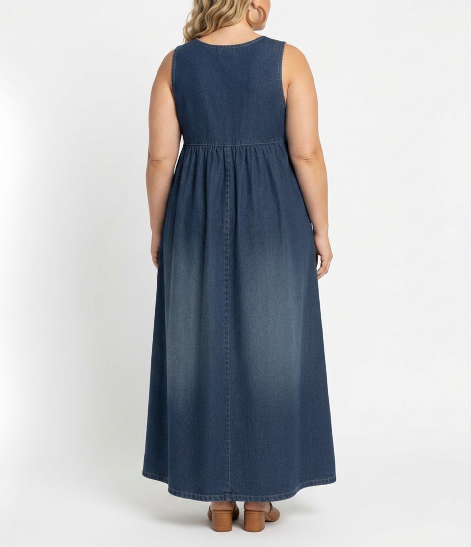Abito Lungo di Jeans Vintage Karen