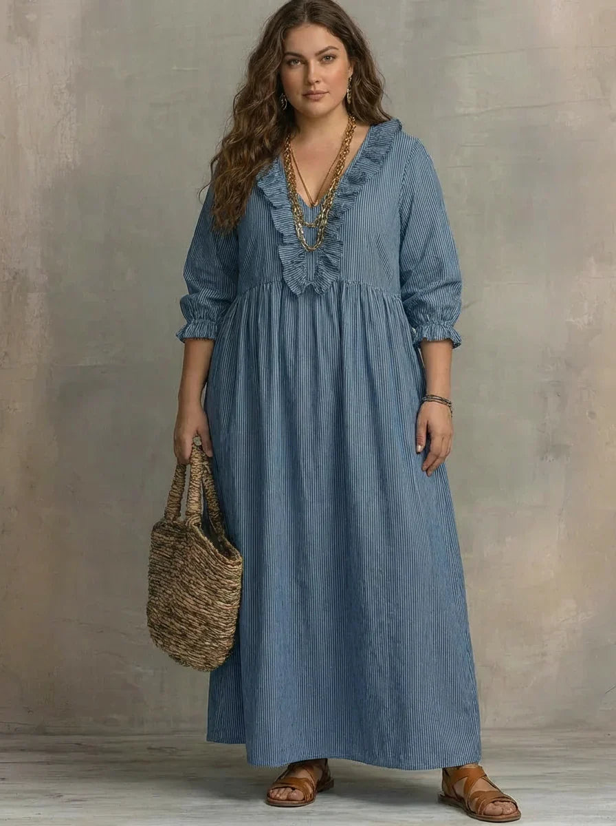 Elowen | Abito Lungo Boho a Maniche Lunghe