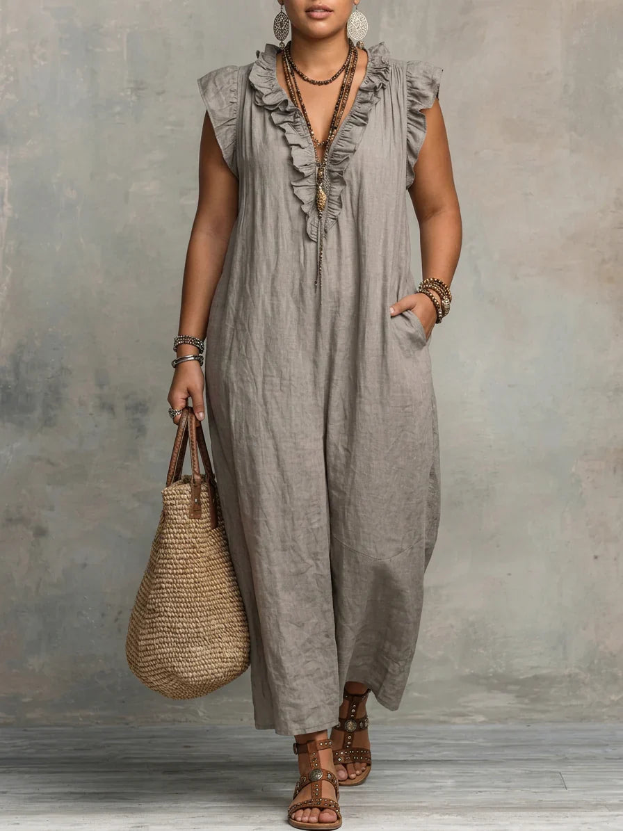 Sienna | Abito Lungo Boho con Volant