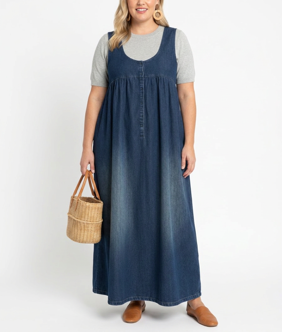 Abito Lungo di Jeans Vintage Karen